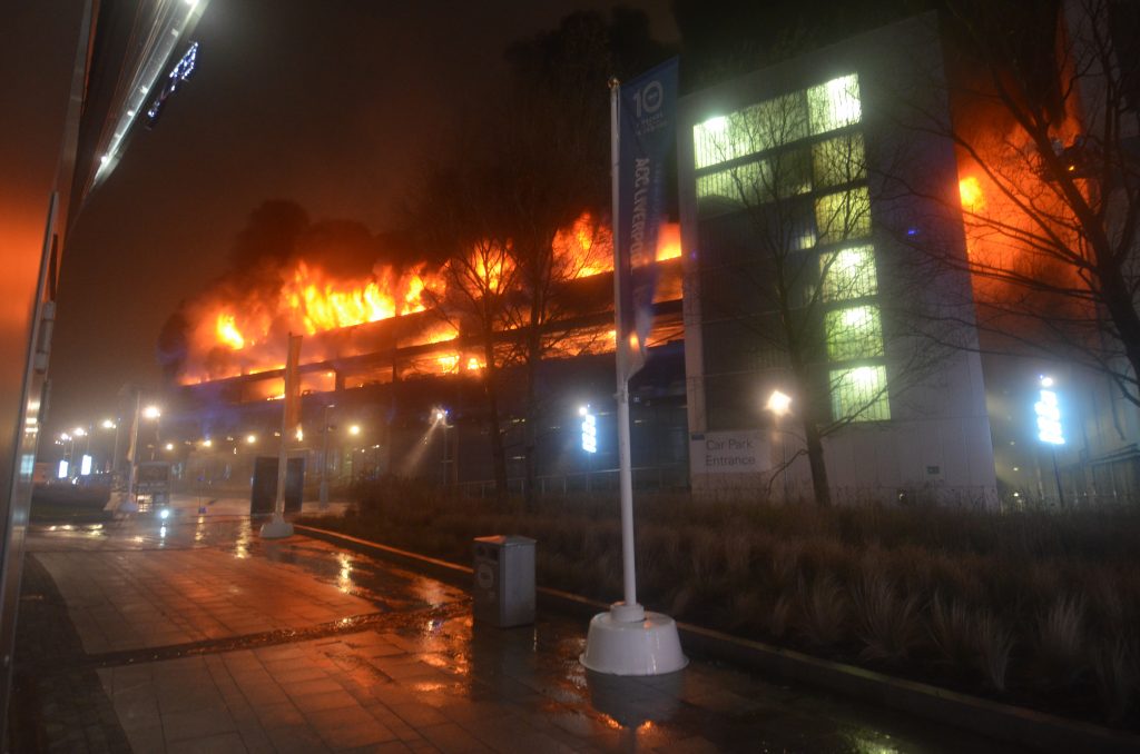 Fires in car parks