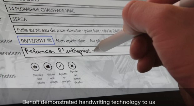 BatiScript handwriting recognition technology