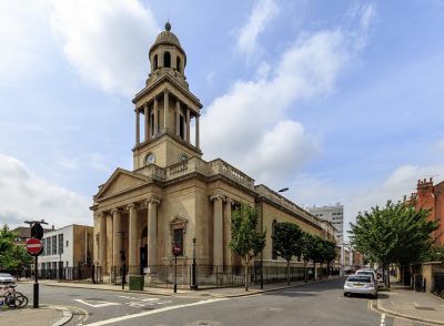 Church renovation at the Lisson Grove Conservation Area