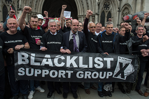 Unite to force blacklisting construction boss to face court blacklisting of construction workers, unite,