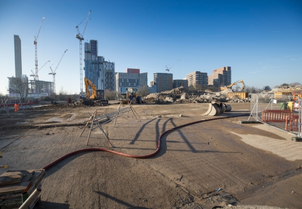 HS2 completes demolition at site of new Old Oak Common crossover box demolition, Old Oak Common, HS2,