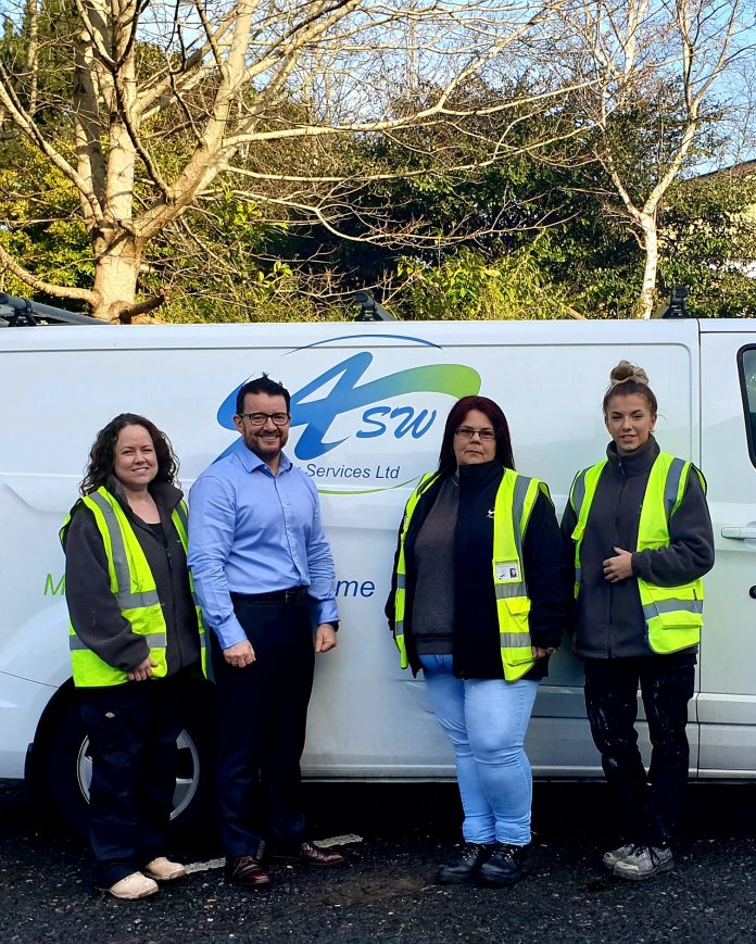 Lisa Kostromin Anthony Thomas Kelly Martin and Jennifer Champion women in the construction sector