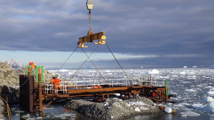 New Antarctic Wharf, British Antarctic Survey,