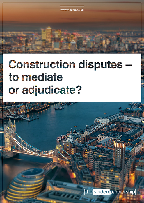 Construction disputes - to mediate or adjudicate?
