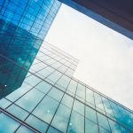 Architecture details Modern Building Glass facade Business backg