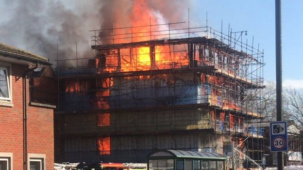 Two boys arrested in connection with major blaze in Southampton construction, fire,