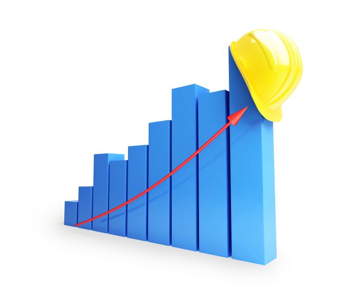Construction output figures indicate growth in the industry output figures