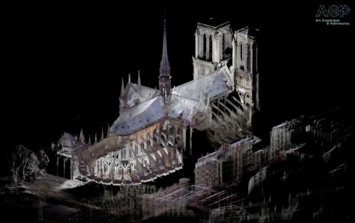 3d digital mapping, Focus S Laser Scanner, Notre Dame,