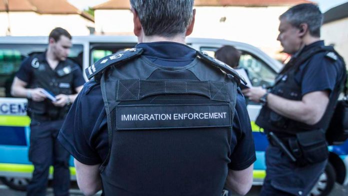 Immigration officers arrest 17 at Circus Street construction site Circus Street construction site, Immigration enforcement officers,