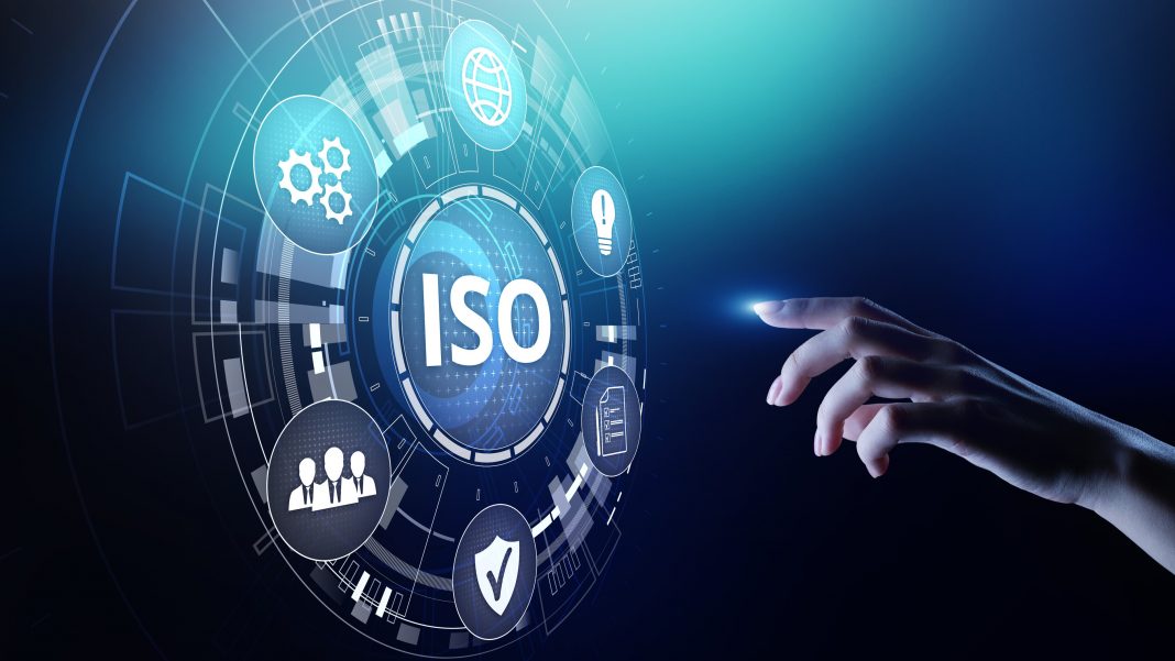 ISO standards quality control assurance warranty business technology concept. ISO 19650, BIM level 2,