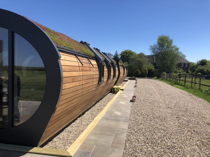 Offsite building provider installs new eco-building at holiday resort Offsite building, Green Unit,