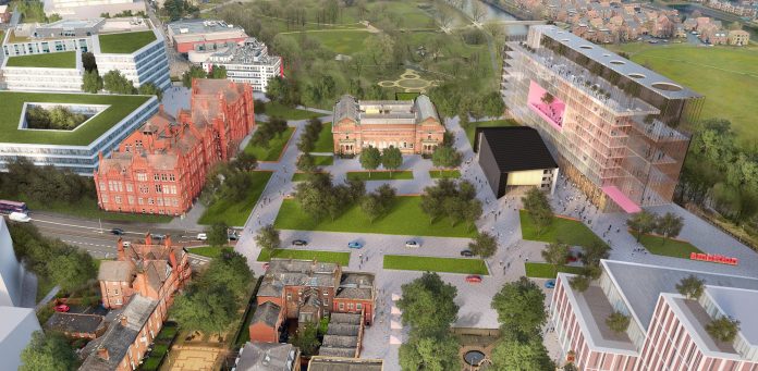 Salford Crescent, University of Salford, masterplan,