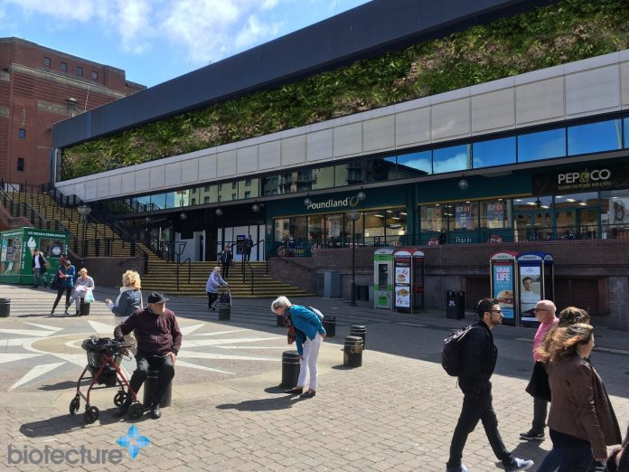 living wall, green wall, liverpool city council