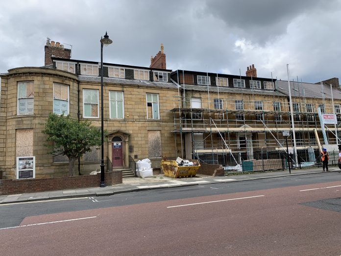 Georgian terraces, Northumberland Square,