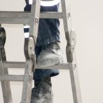 Construction concept. The worker on