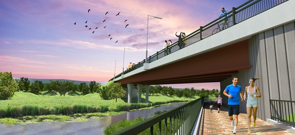 Final beam lifted into place for Ebbsfleet Garden City's £16m bridge