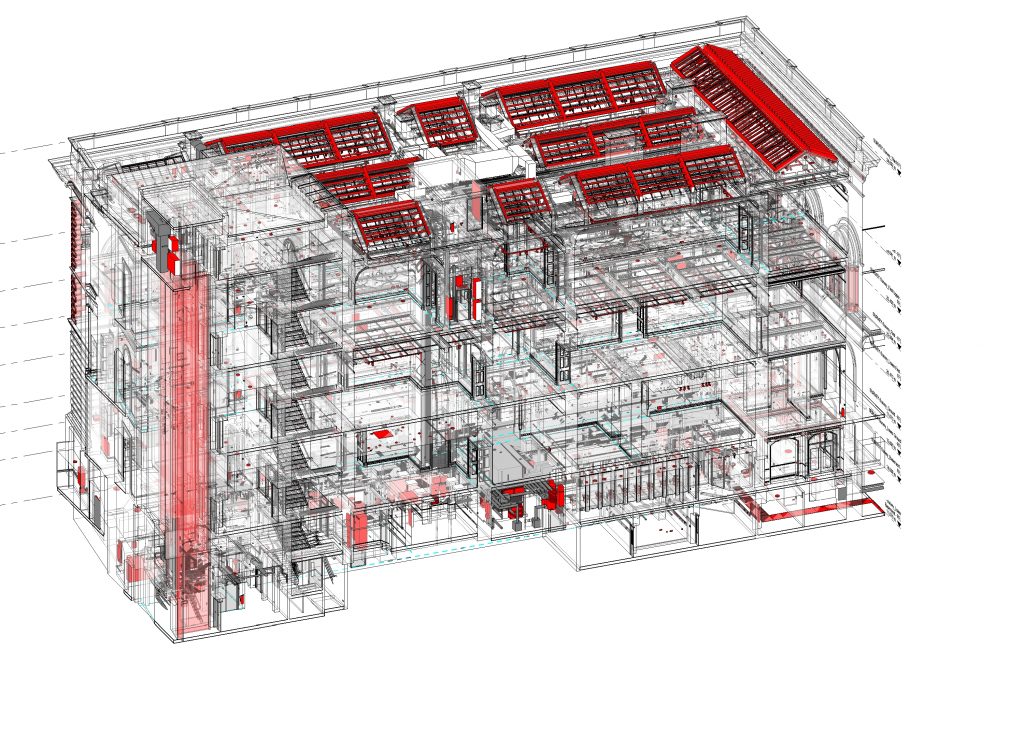 National Portrait Gallery, BIM model,