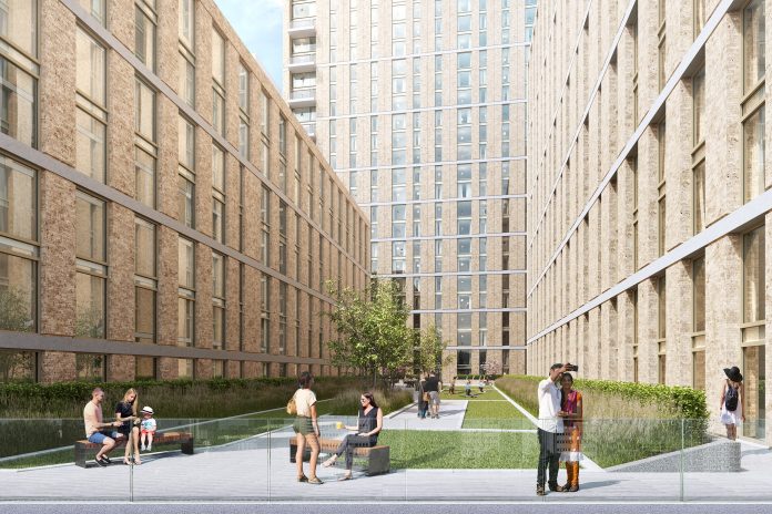 residential tower in Birmingham, Allegro at Exchange Square,