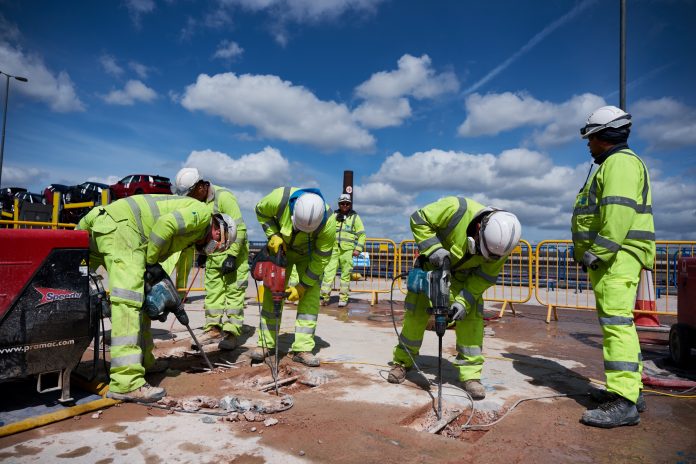 M5 Oldbury Viaduct, concrete repair,