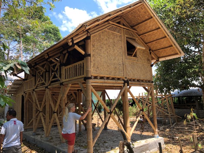 Sustainable bamboo houses,
