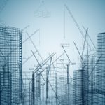 Creative digital construction texture