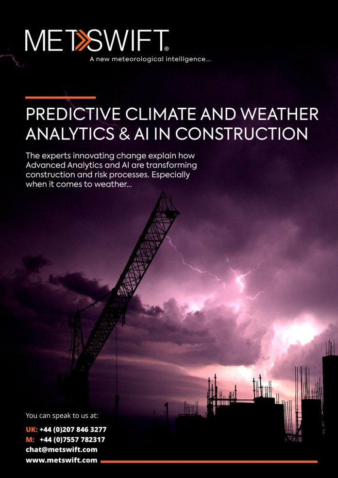 Predictive climate and weather analytics & AI in construction
