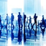 Diversity Business People Coorperate Rush Hour Concept