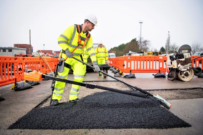 road workers, exoskeleton,