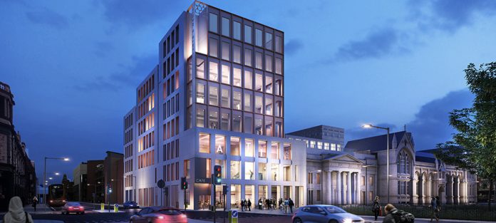 Arts & Humanities building, digital construction,