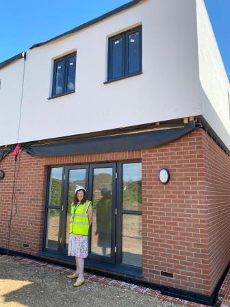 Manfield’s first modular council homes arrive on site modular council homes,