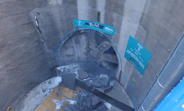 Giant TBM completes journey on London’s super sewer Giant tunnel boring machine,