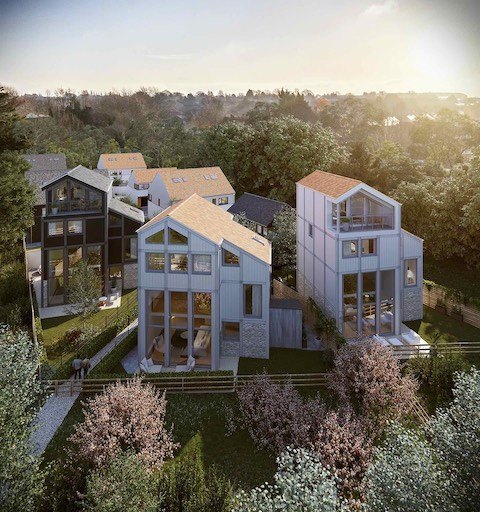 CGI DURISOL UNITS eco-homes, Cambridge housing