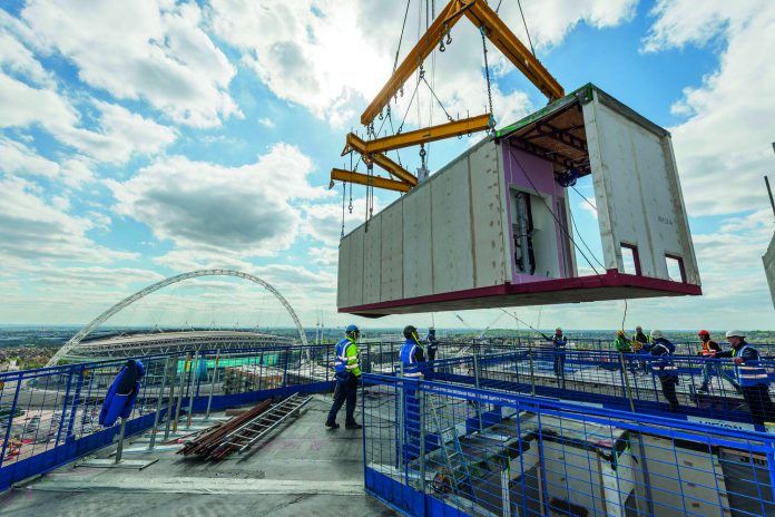 Tide Construction Ltd - Apex House, Wembley Copyright - Richard Southall Offsite industry, offsite technology, offsite manufacturing,