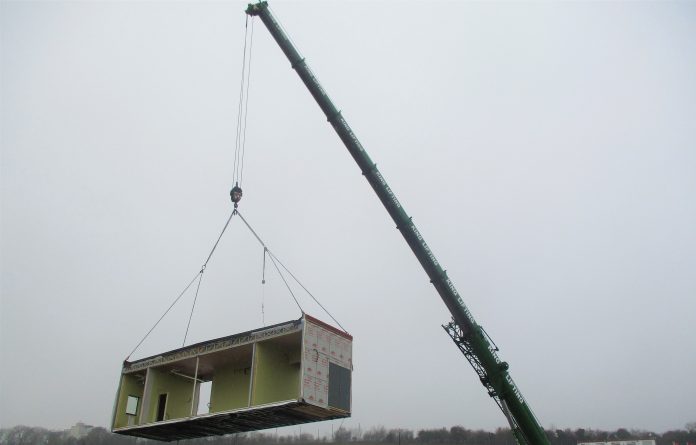 Ebbsfleet school, modular units