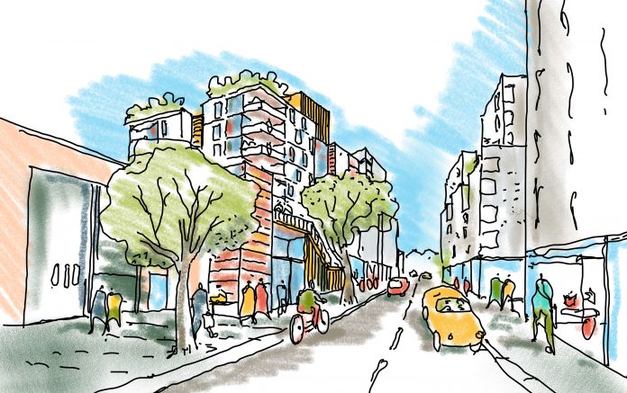 Crimscott Street scheme by Studio Egret West MMC projects, modular construction,