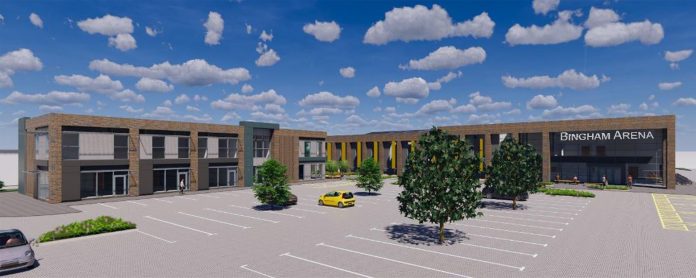 Bingham masterplan, Bingham Enterprise Centre, Bingham Arena, leisure centre,