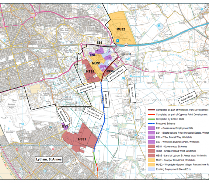 Delayed £27m M55 Heyhouses link road to start in May M55 Heyhouses link road
