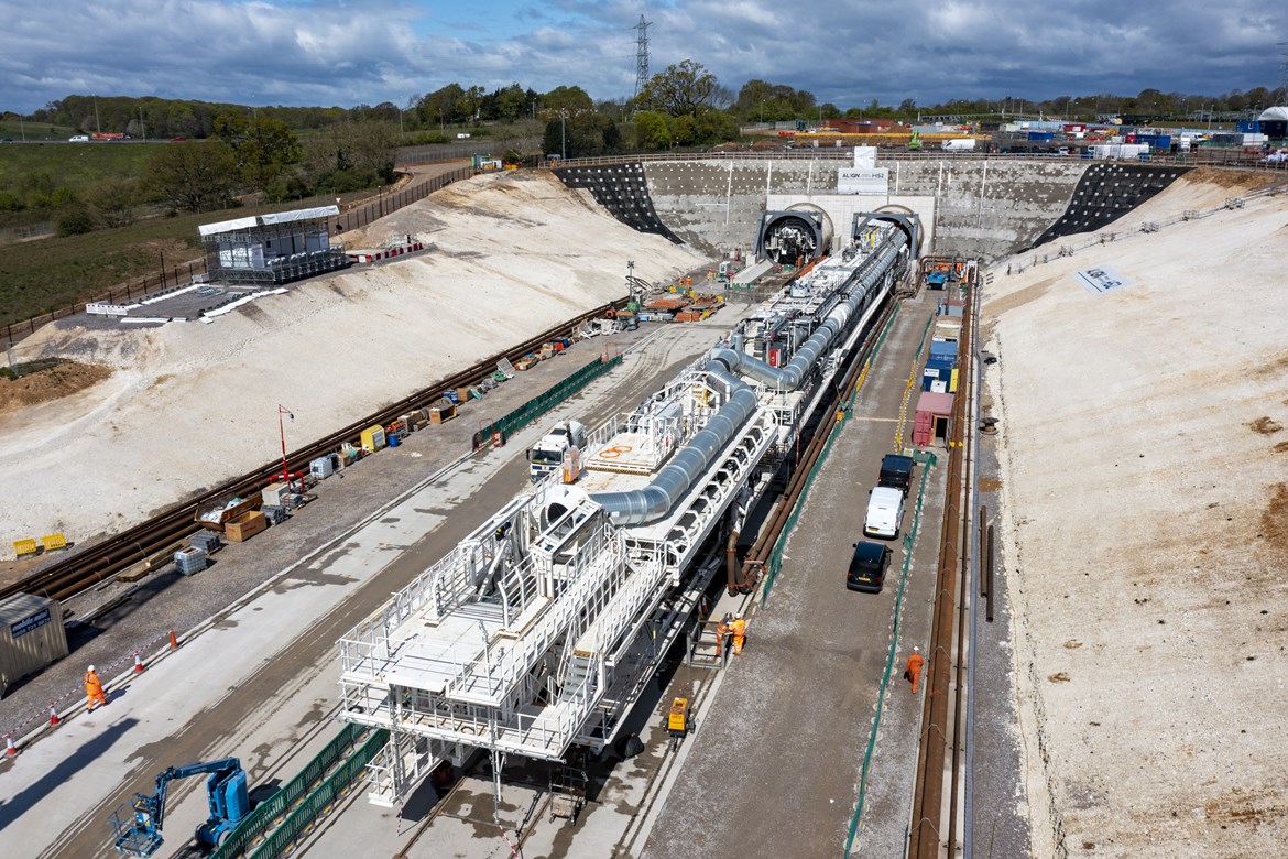 Milestone as HS2 launches first giant tunnelling machine