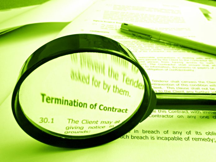 Terminating a construction contract