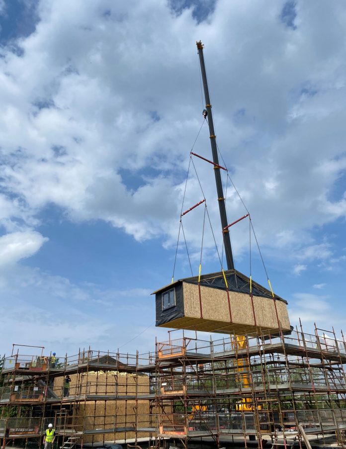 First homes craned into place at South Ayrshire modular housing scheme affordable modular housing