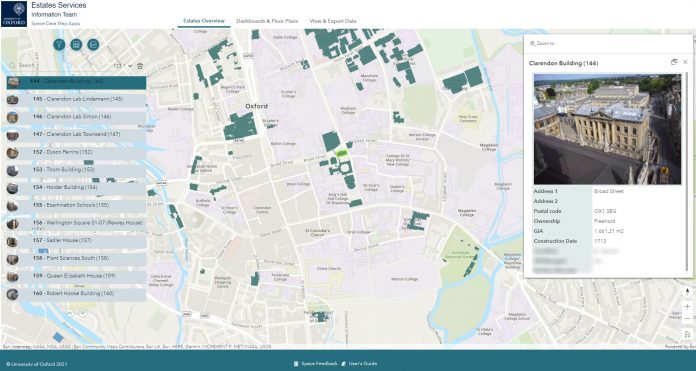 University_of_Oxford_Overview_map indoor mapping system