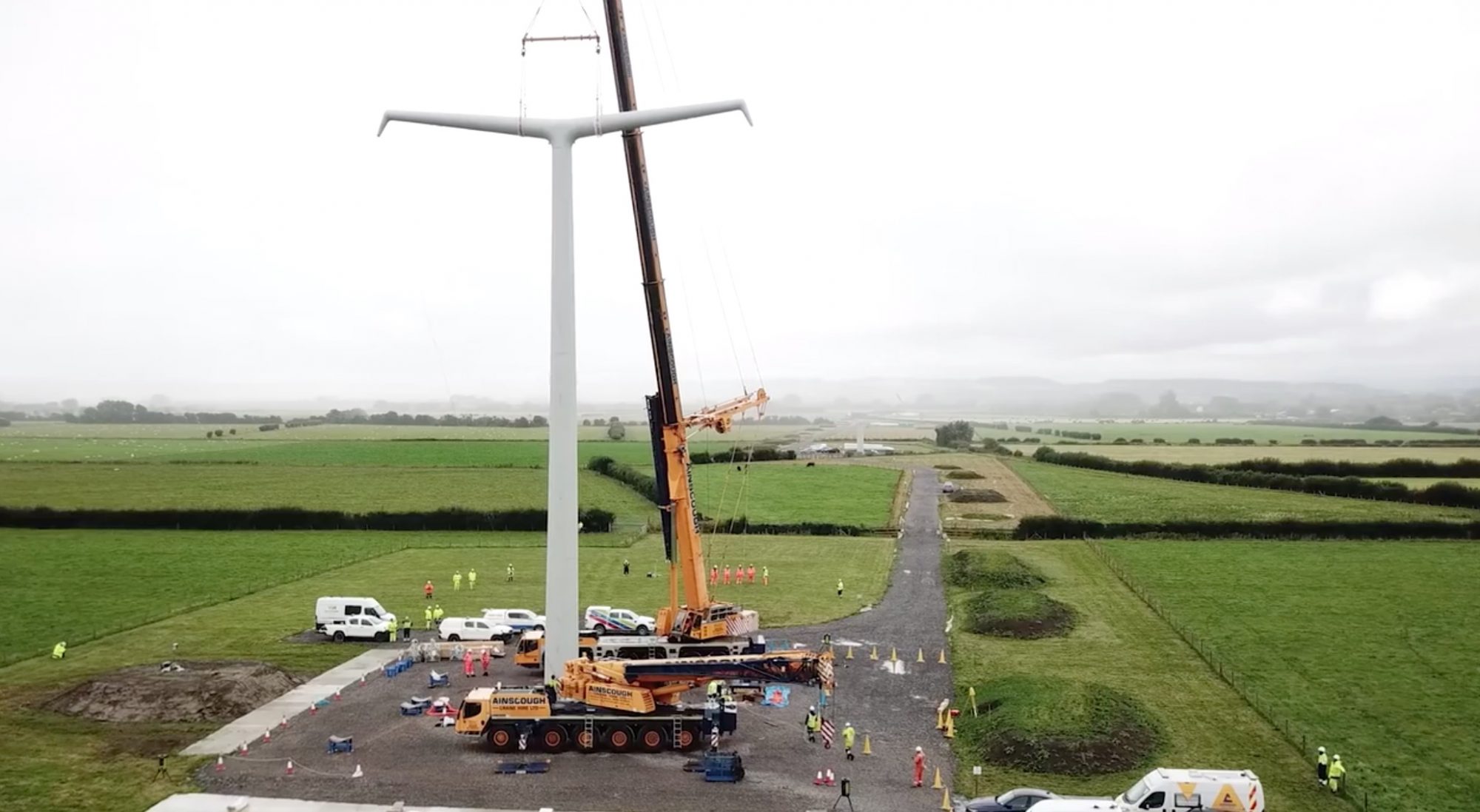 Balfour Beatty builds world's first Tpylon for Hinkley