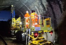 overhead tunnel drill, rail operatives,