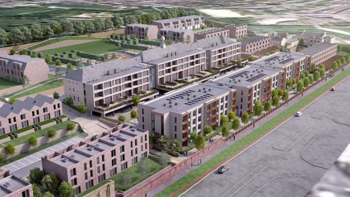 blocks of modular apartments