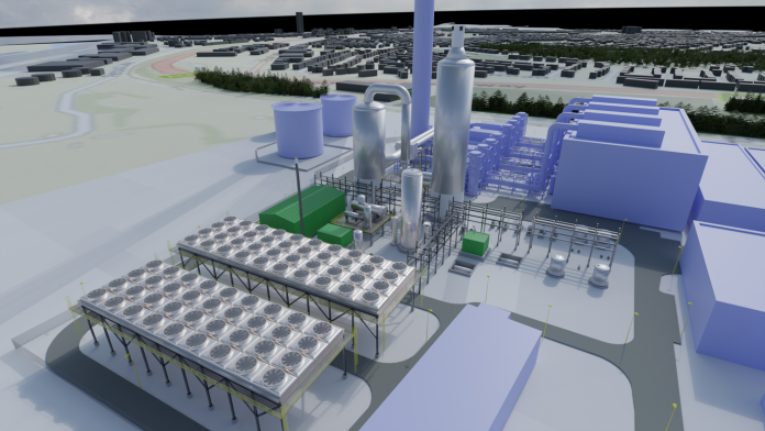 CCUS Runcorn EfW CGI industrial decarbonisation contract