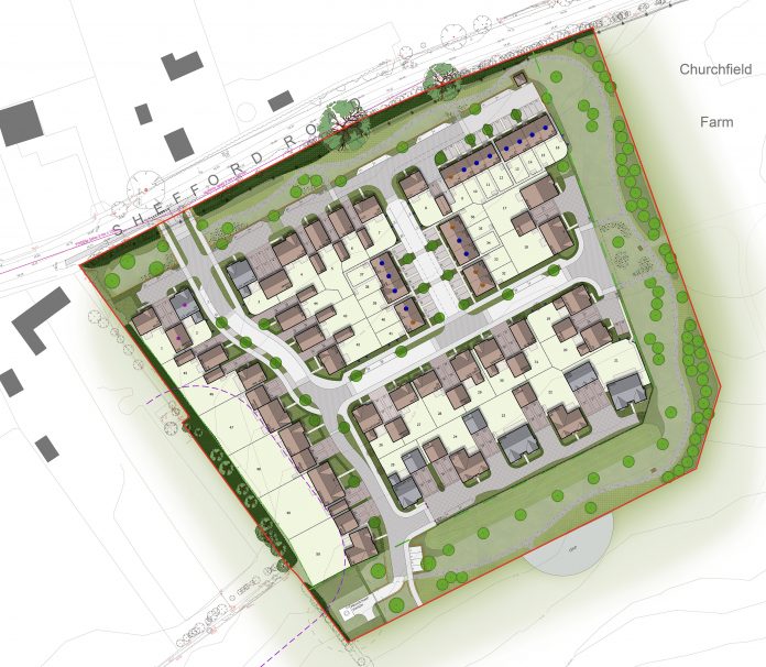 Development layout for Hayfield Lakes, Clophill green development