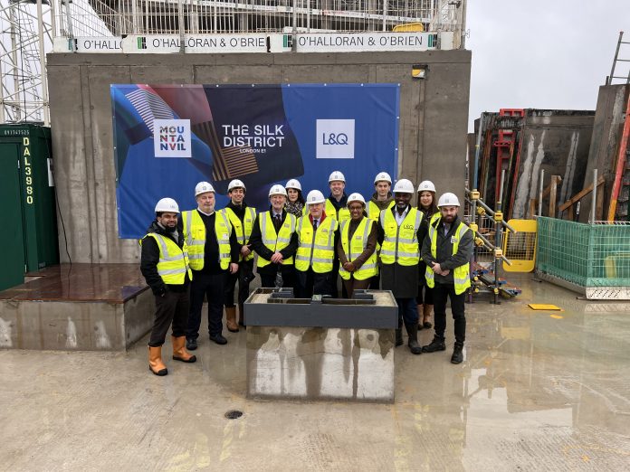 Tower Hamlets Mayor John Biggs with L&Q and Mount Anvil at The Silk District affordable housing block