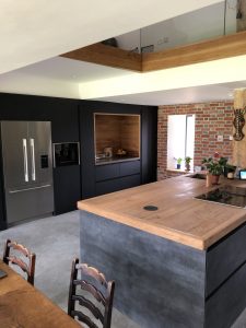 Kitchen in converted barn