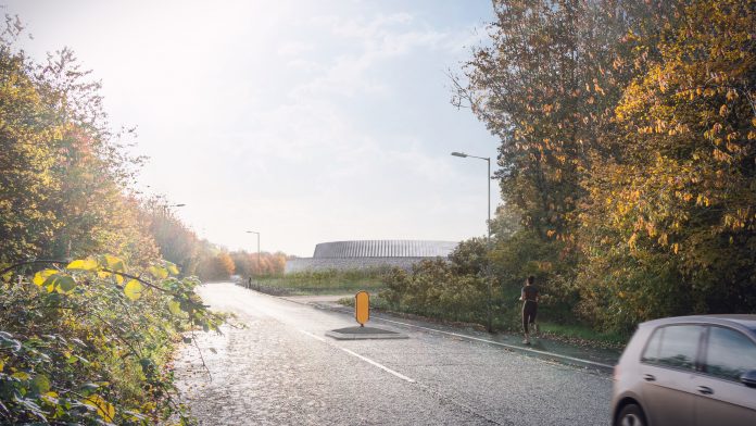 Amersham vent shaft headhouse view from Wheilden Lane amersham vent shaft headhouse