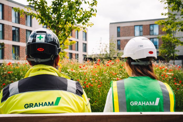Workers in Graham uniform